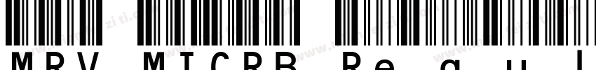 MRV MICRB Regular字体转换